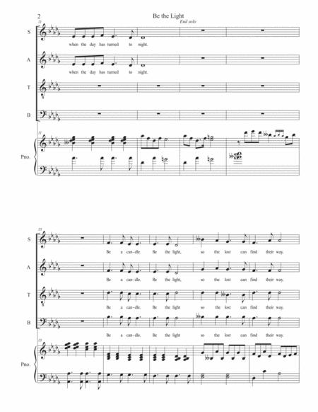 Be The Light Satb Make As Many Copies As Needed For Your Choir Page 2