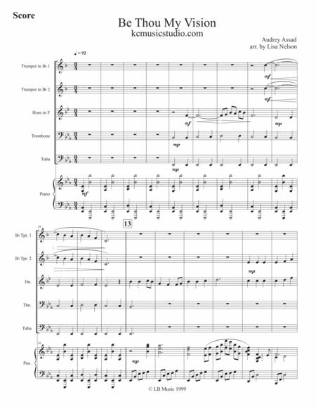 Be Thou My Vision Brass Quintet With Piano Accompaniment Page 2