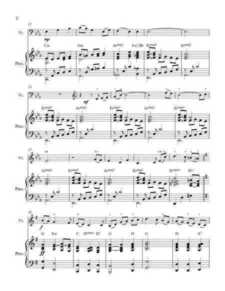 Be Thou My Vision Cello Piano Duet Page 2
