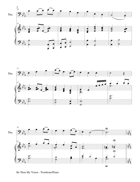 Be Thou My Vision Duet Trombone And Piano Score And Parts Page 2