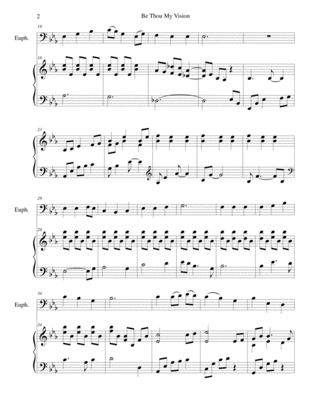 Be Thou My Vision Euphonium Piano Arr Brenda Portman Page 2