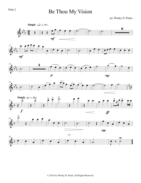 Be Thou My Vision Flute Sextet Page 2