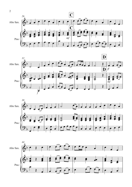 Be Thou My Vision For Alto Saxophone And Piano Page 2