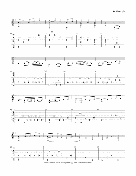 Be Thou My Vision For Fingerstyle Guitar Tuned Cgdgad Page 2