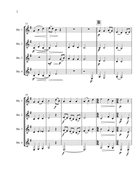 Be Thou My Vision For Horn Quartet Page 2