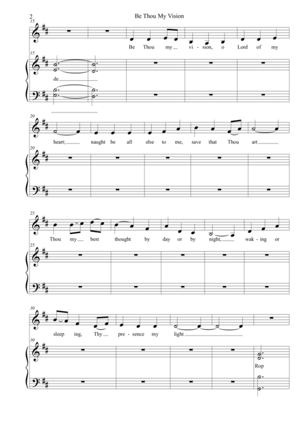 Be Thou My Vision For Satb Choir With Instrumental Accompaniment Page 2