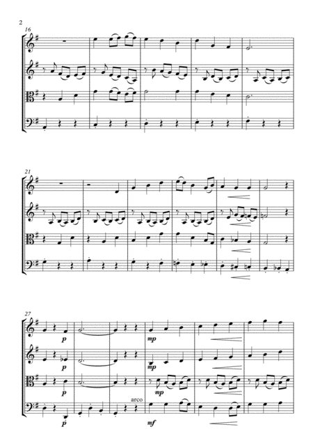 Be Thou My Vision For String Quartet Page 2