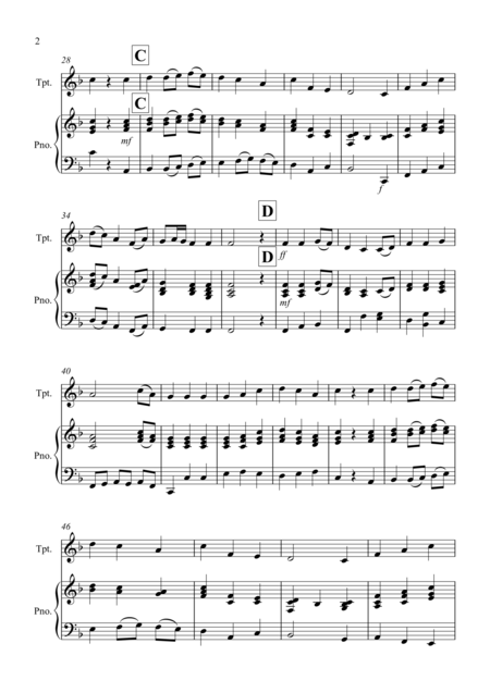 Be Thou My Vision For Trumpet And Piano Page 2