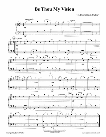 Be Thou My Vision For Viola Cello Or Bassoon Duet Music For Two Page 2