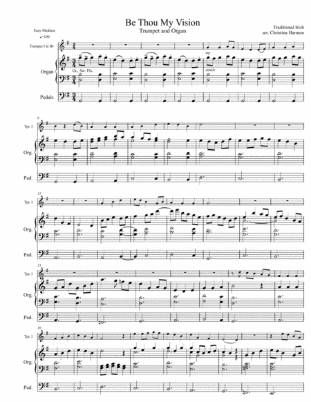 Be Thou My Vision One Trumpet And Organ Page 2