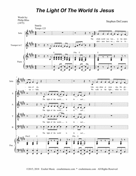 Be Thou My Vision Piano Accompaniment For Ladies Sa Choir And Trombone Page 2