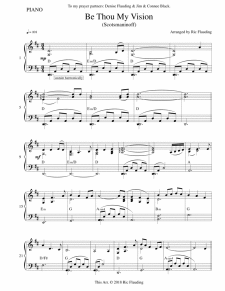 Be Thou My Vision Piano Page 2