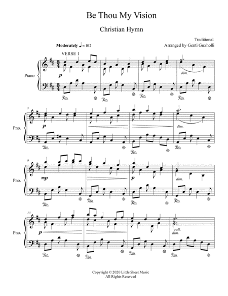 Be Thou My Vision Sacred Piano Solo Page 2