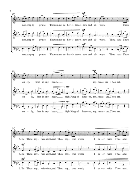 Be Thou My Vision Tbb Or Ttb Choir A Cappella Page 2