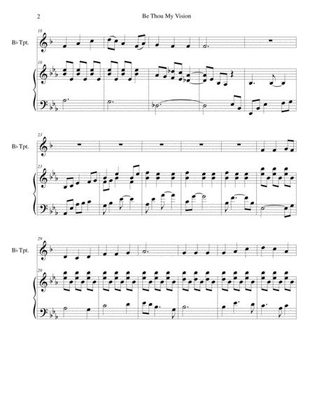 Be Thou My Vision Trumpet Piano Arr Brenda Portman Page 2