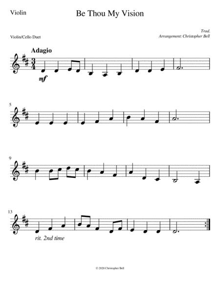 Be Thou My Vision Violin Cello Duet Page 2