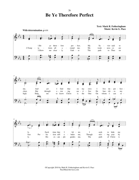 Be Ye Therefore Perfect An Original Hymn For Satb Voices Page 2