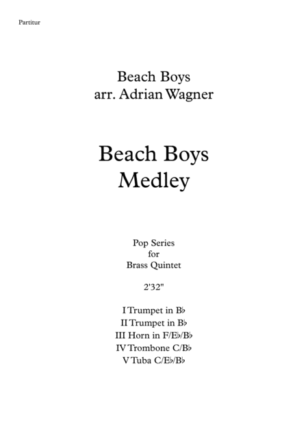 Beach Boys Medley Brass Quintet Arr Adrian Wagner Page 2