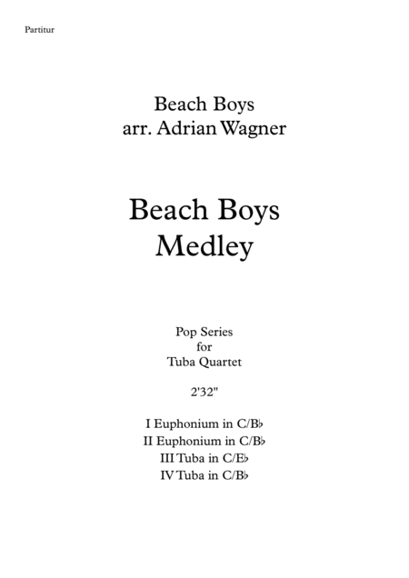 Beach Boys Medley Tuba Quartet Arr Adrian Wagner Page 2