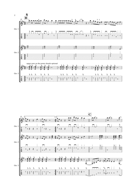 Beat It For Guitar Ensemble Page 2