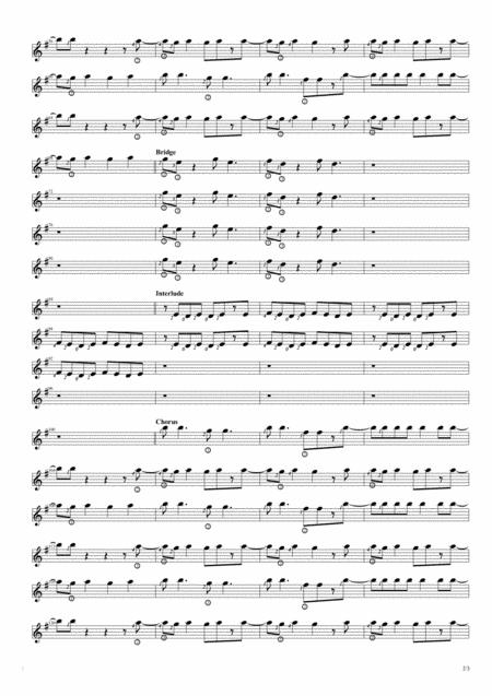 Beat It Quartet Guitar Score Page 2