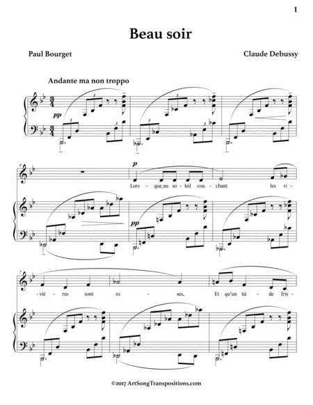 Beau Soir B Flat Major Page 2