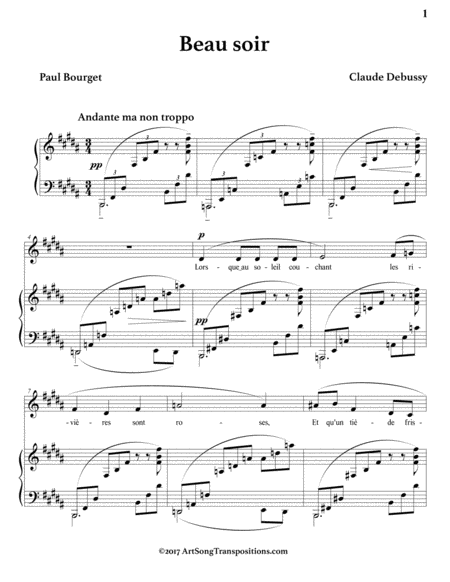 Beau Soir B Major Page 2