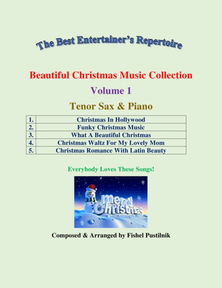 Beautiful Christmas Music Collection For Tenor Sax And Piano Volume 1 Video Page 2