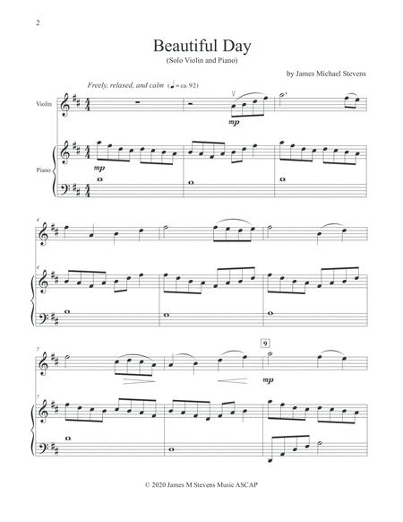 Beautiful Day Violin Piano Page 2