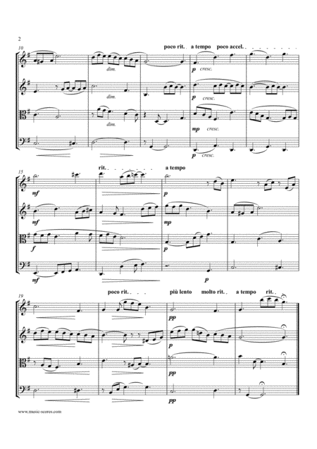 Beautiful Dreamer String Quartet Page 2