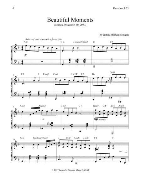 Beautiful Moments Romantic Piano Page 2