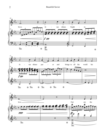 Beautiful Savior High Voice And Piano Page 2