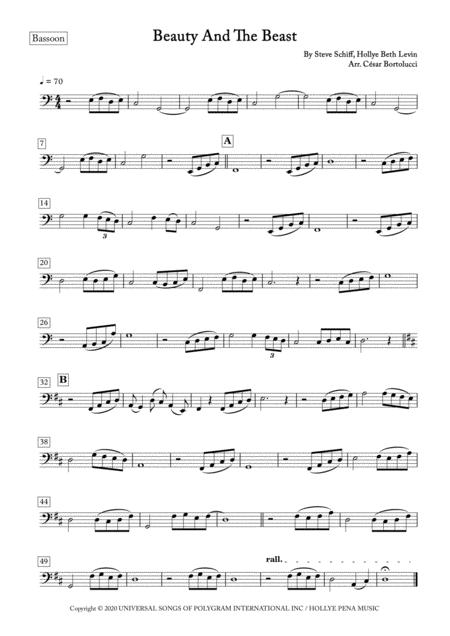 Beauty And The Beast Bassoon And Piano Page 2