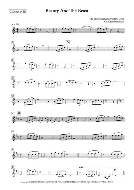 Beauty And The Beast Clarinet And Piano Page 2