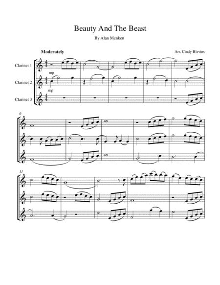 Beauty And The Beast For Clarinet Trio Page 2