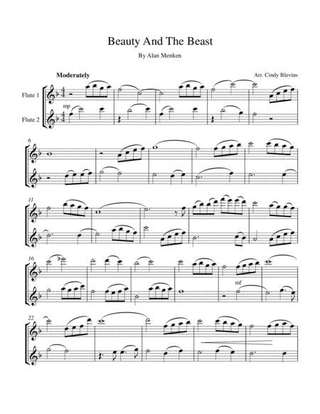 Beauty And The Beast For Flute Duet Page 2