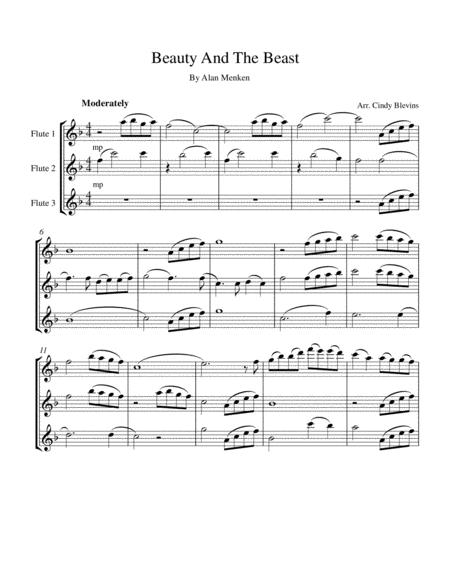 Beauty And The Beast For Flute Trio Page 2