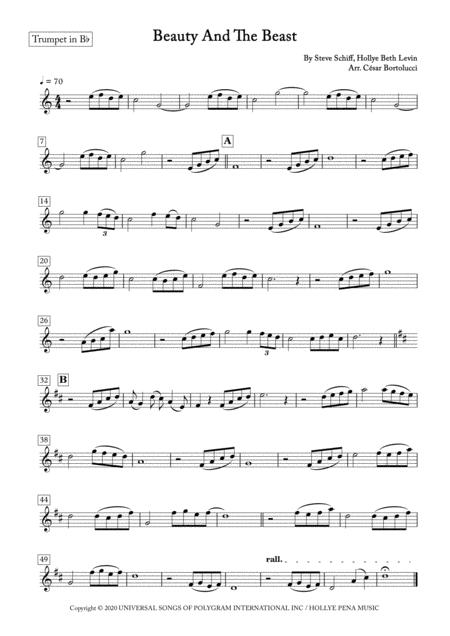 Beauty And The Beast Trumpet And Piano Page 2