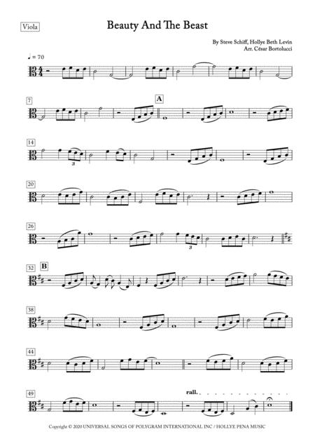 Beauty And The Beast Viola And Piano Page 2