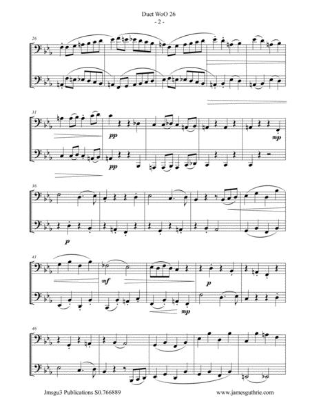 Beethoven Duet Woo 26 For Euphonium Tuba Page 2