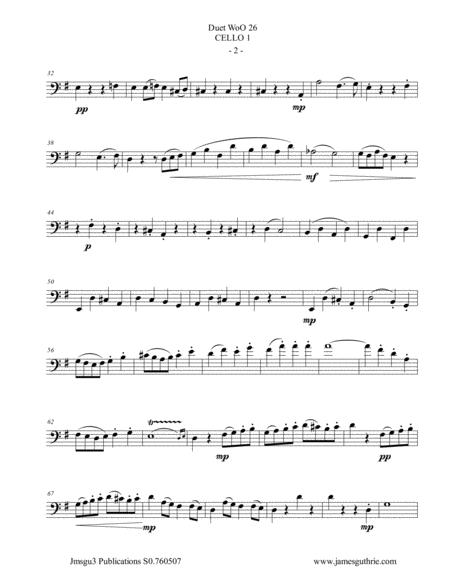 Beethoven Duet Woo 26 For Soprano Alto Sax Page 2