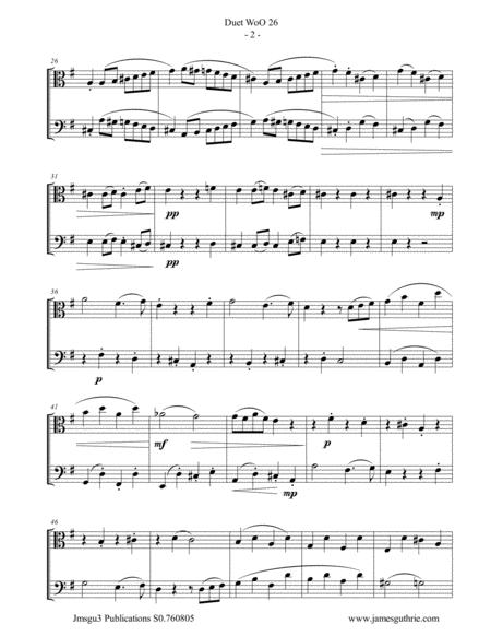 Beethoven Duet Woo 26 For Viola Cello Page 2