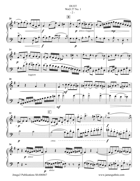 Beethoven Duet Woo 27 No 1 For French Horn Cello Page 2