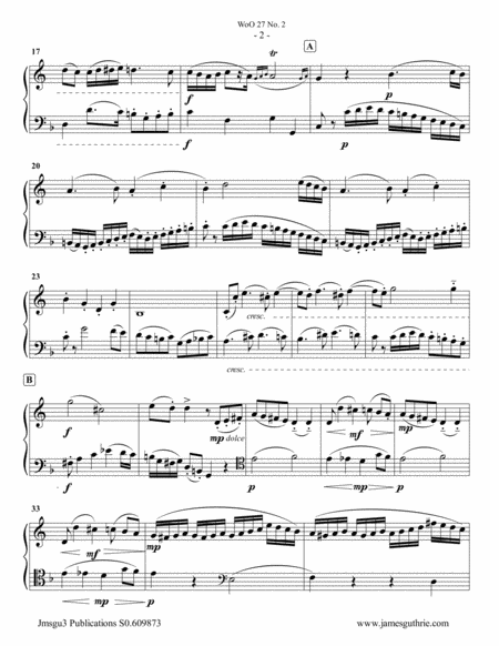 Beethoven Duet Woo 27 No 2 For English Horn Cello Page 2