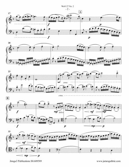 Beethoven Duet Woo 27 No 2 For Flute Cello Page 2