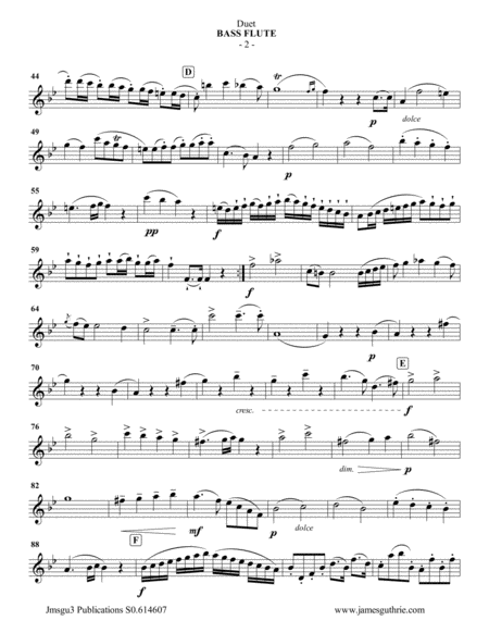 Beethoven Duet Woo 27 No 3 For Bass Flute Bass Clarinet Page 2