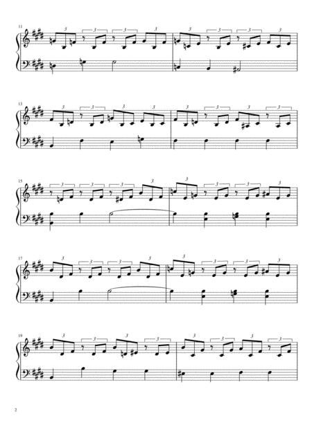 Beethoven Moonlight Sonata Easy Piano Sheet Page 2