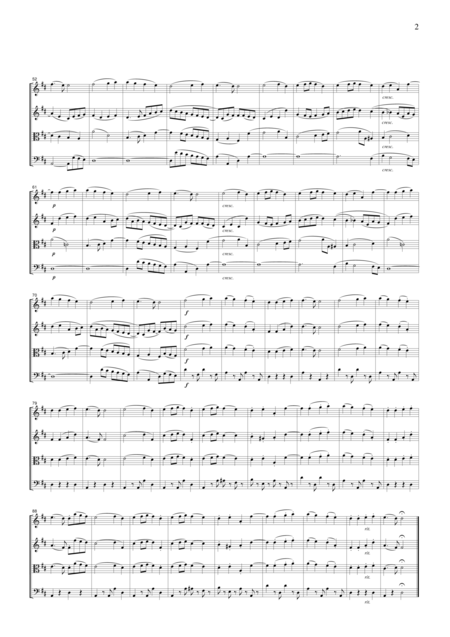 Beethoven Ode To Joy From Symphony No 9 4th Mvt For String Quartet Cb009 Page 2