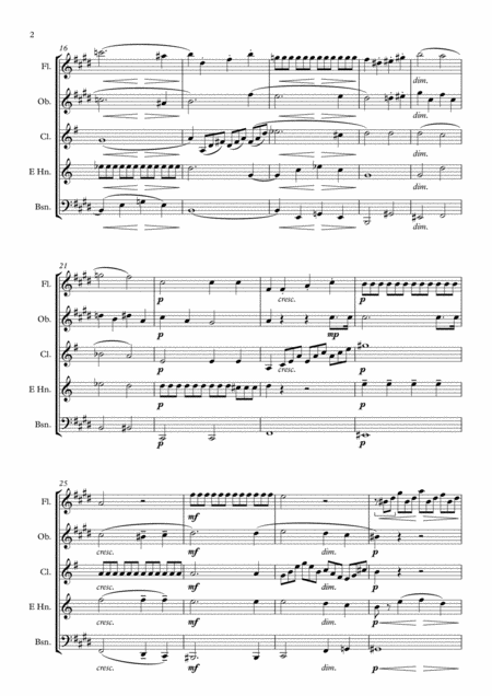 Beethoven Piano Sonata No 14 In C Minor Sonata Quasi Una Fantasia Moonlight Sonata Op 27 No 2 Mvt I Original Key Wind Quintet Page 2