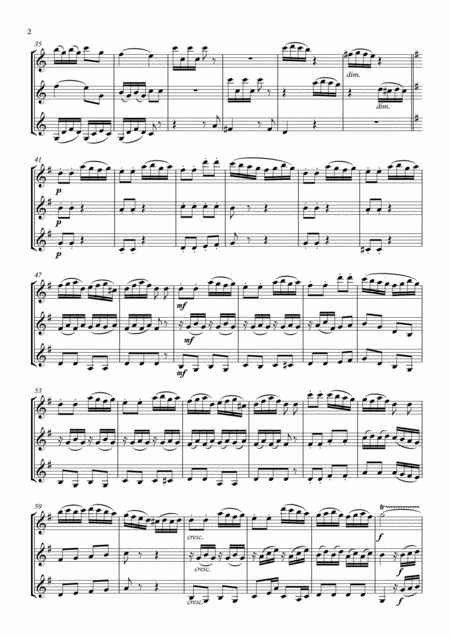 Beethoven Suite For Mechanical Organ Clock Woo 33 Mvt 3 Allegro Double Reed Wind Trio Page 2